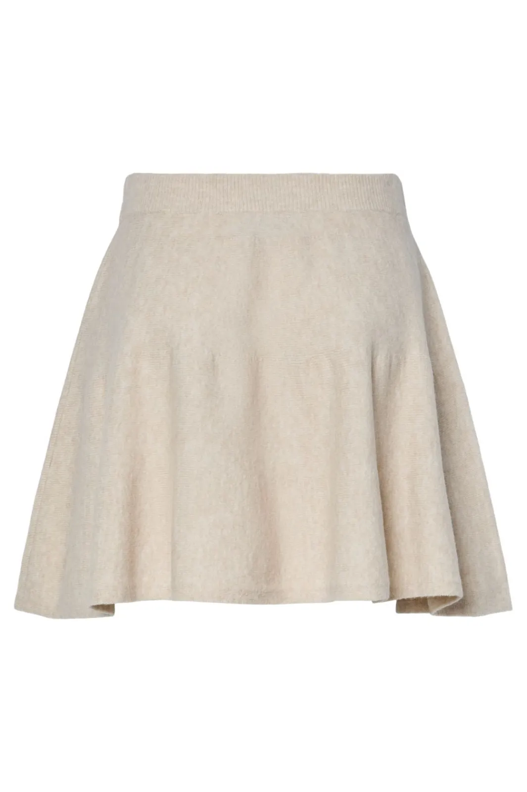 Outlet Pieces Pcfamilla Short Knit Skirt Fsy 4861104 Silver Gray Melange