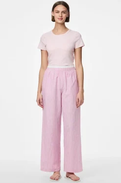 Pieces Pcfamma Straight Pant Fsy 4912400 Pink Tulle White/Pink Stripes