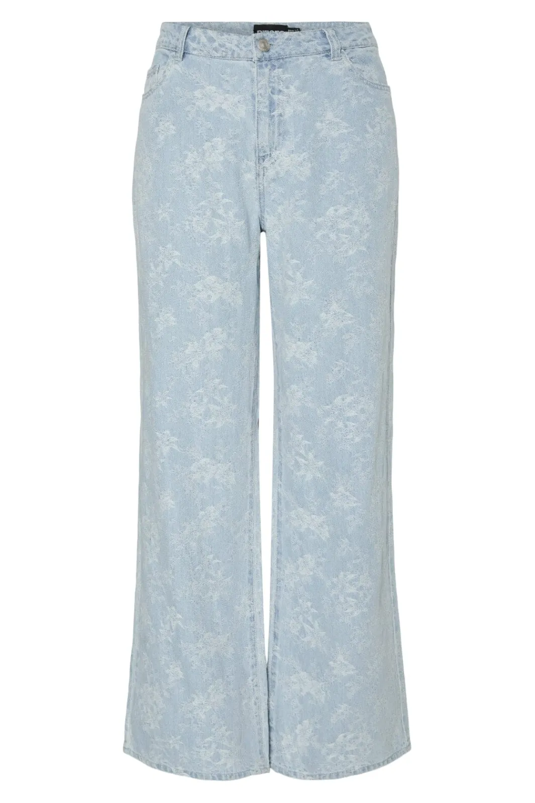 Discount Pieces Pcfeline Wide Denim Jeans 4777281 Light Blue Denim
