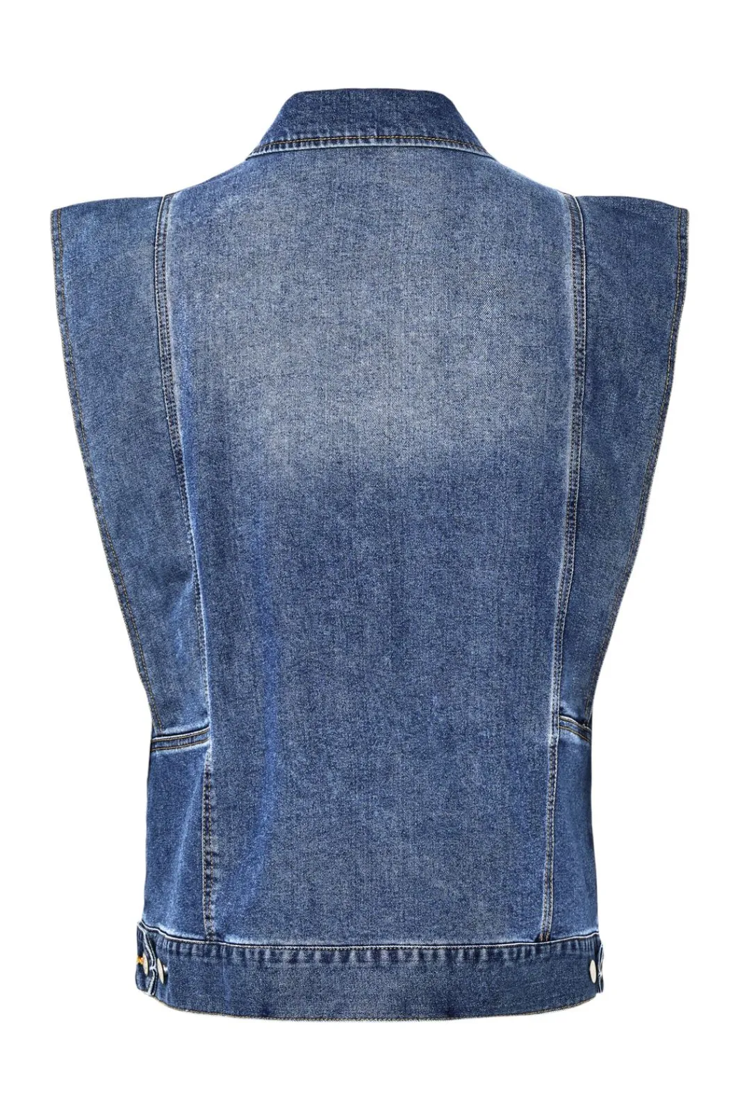New Pieces Pcfemma Loose Denim Vest Fsy 4745770 Medium Blue Denim