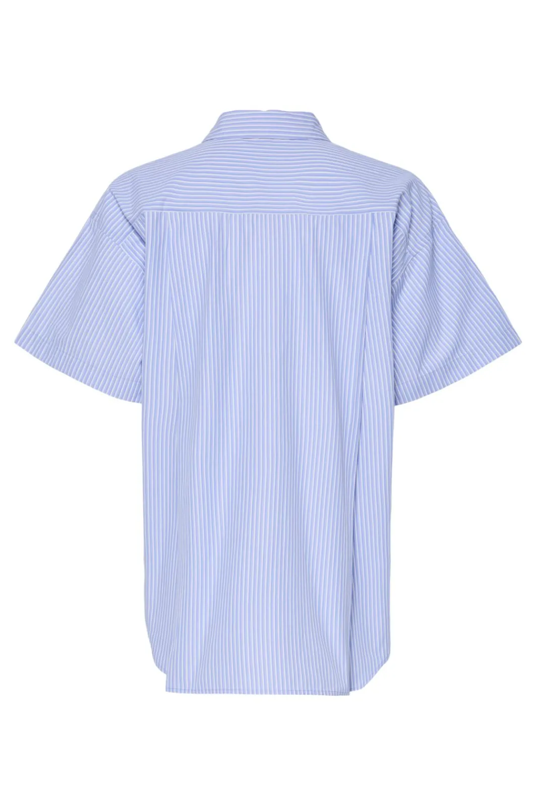 Best Pieces Pcfemme Ss Loose Shirt 4866443 Cornflower Blue Cloud Dancer