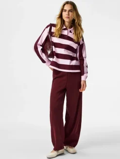 New Pieces Pcfilucca Barrel Pants 5080301 Tawny Port
