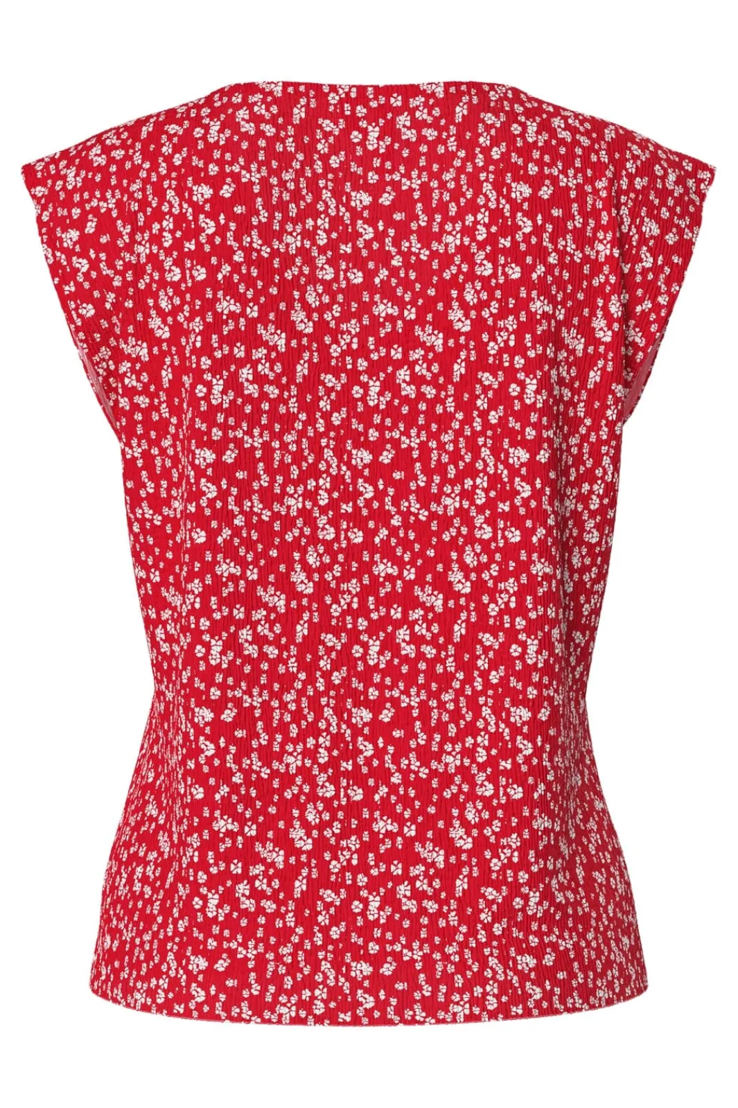 Discount Pieces Pcflora Ss V-Neck Top 4699179 Lollipop Small Flower