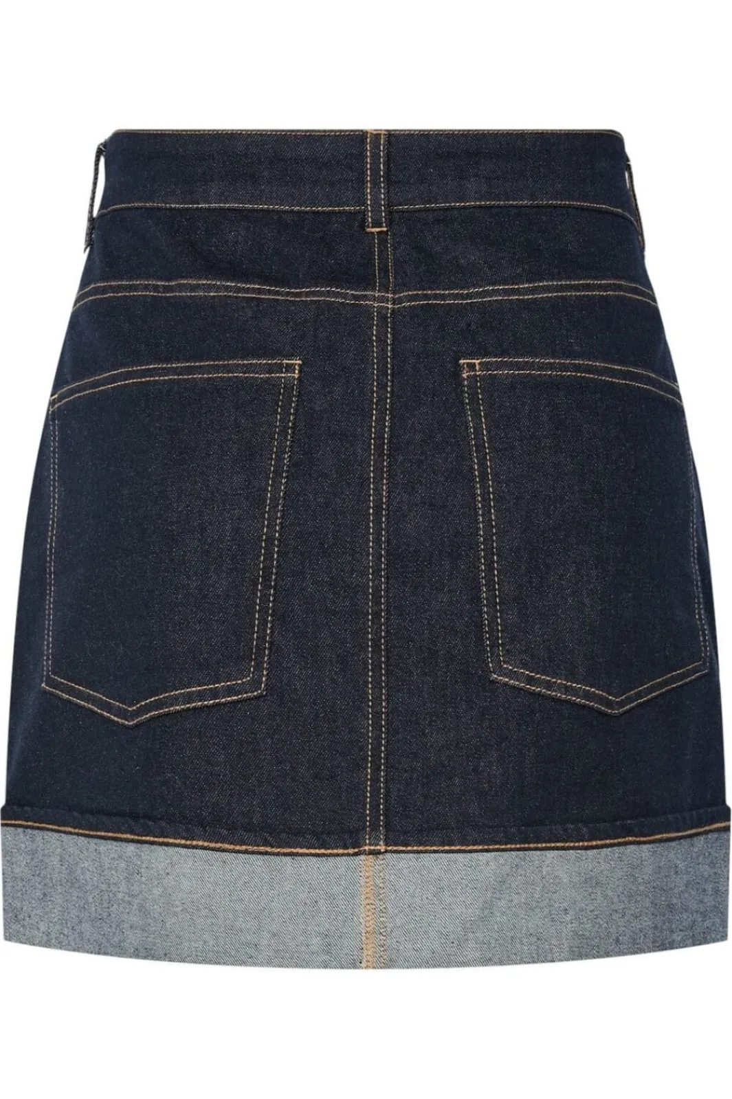 Hot Pieces Pcfranna Short Denim Skirt Fsy 4863085 Dark Blue Denim