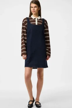 Outlet Pieces Pcfranna Sl Denim Spencer Dress Fsy 4863065 Dark Blue Denim