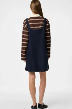Outlet Pieces Pcfranna Sl Denim Spencer Dress Fsy 4863065 Dark Blue Denim