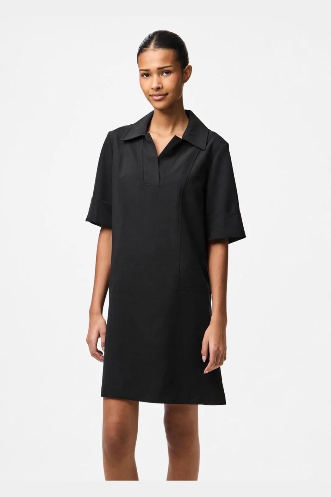 Pieces Pcfrida Ss V-Neck Dress Fsy 4860536 Black
