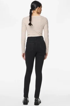New Pieces PcHighFive Flex Skinny Jeans Black