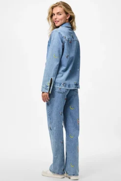 Pieces Pcjidi Ls Denim Shacket Mpa 4817585 Medium Blue Denim