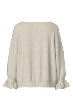 Discount Pieces Pcjimma Ls O-Neck Tie Knit Cardigan 4870472 Birch