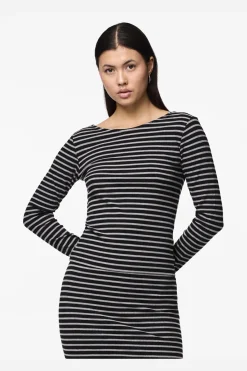 Hot Pieces Pcjuna Ls Top 4594273 Black Light Grey