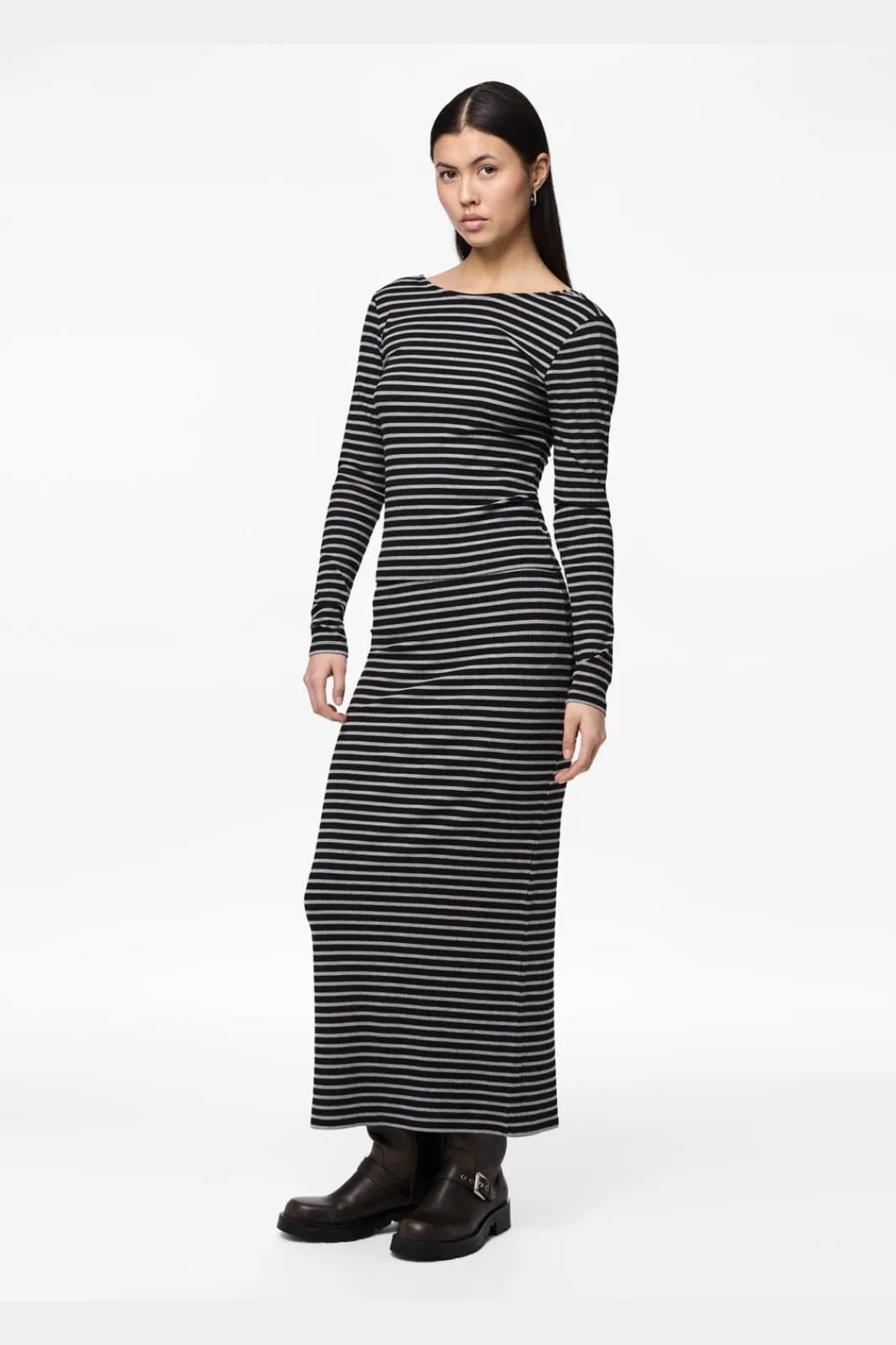 Hot Pieces Pcjuna Ls Top 4594273 Black Light Grey