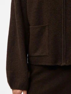 Clearance Pieces Pcjunna Ls V-Neck Knit Cardigan 4819445 Hot Fudge Melange