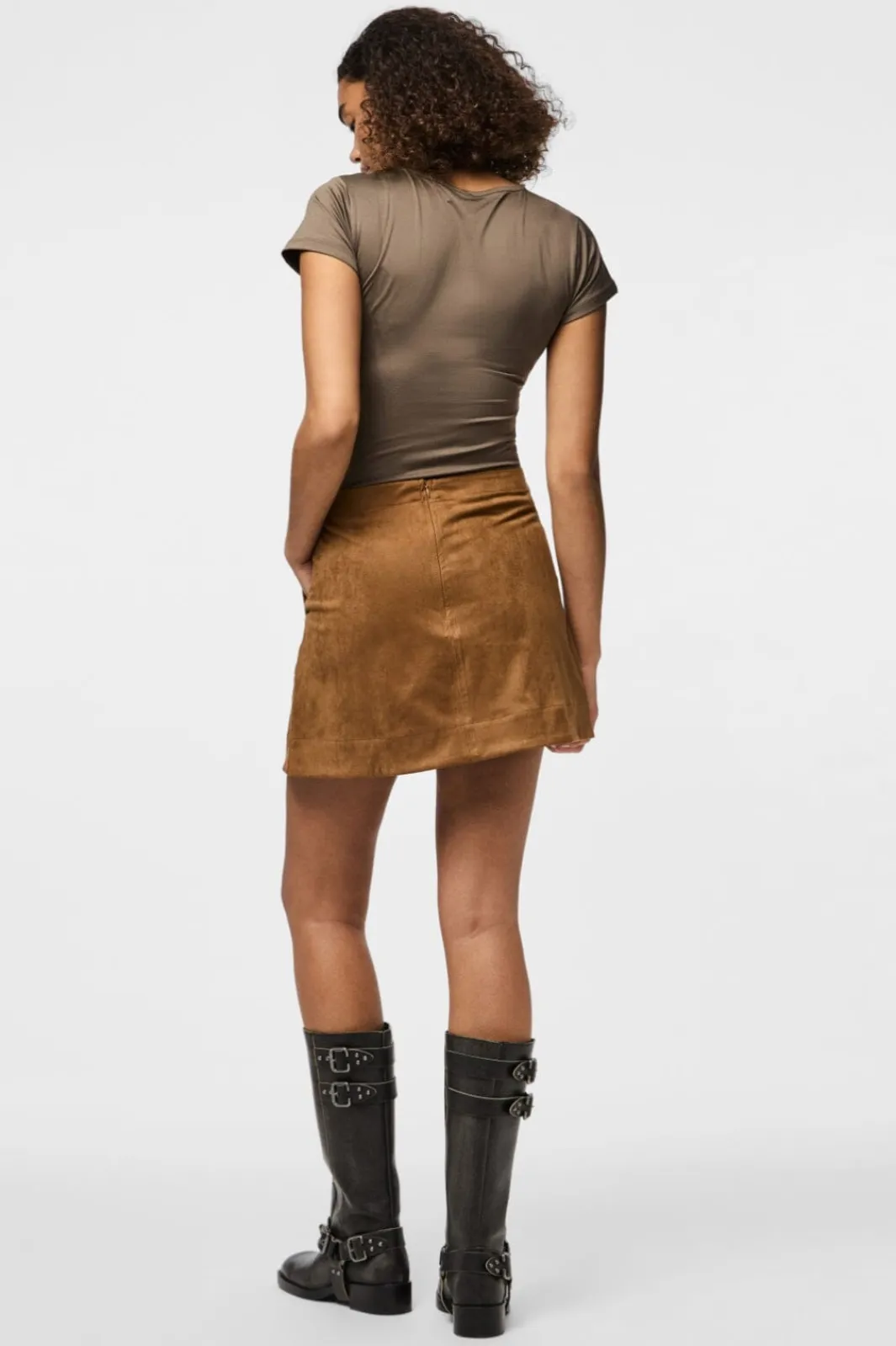 Best Pieces Pcjuno Sl O-Neck Top Fsy 4889516 Amber Brown