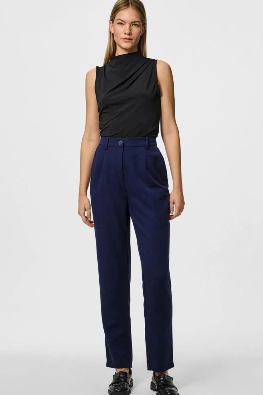 Sale Pieces Pckamil Ankle Pant 4673922 Maritime Blue