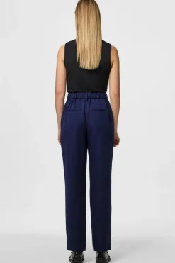 Sale Pieces Pckamil Ankle Pant 4673922 Maritime Blue