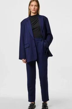 Sale Pieces Pckamil Ankle Pant 4673922 Maritime Blue