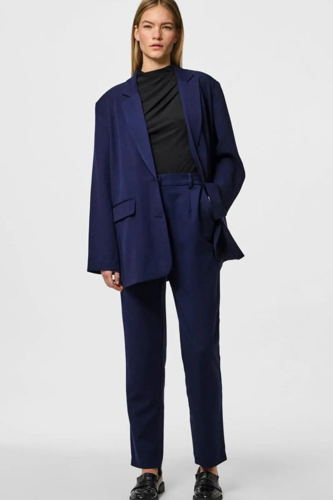 Sale Pieces Pckamil Ankle Pant 4673922 Maritime Blue