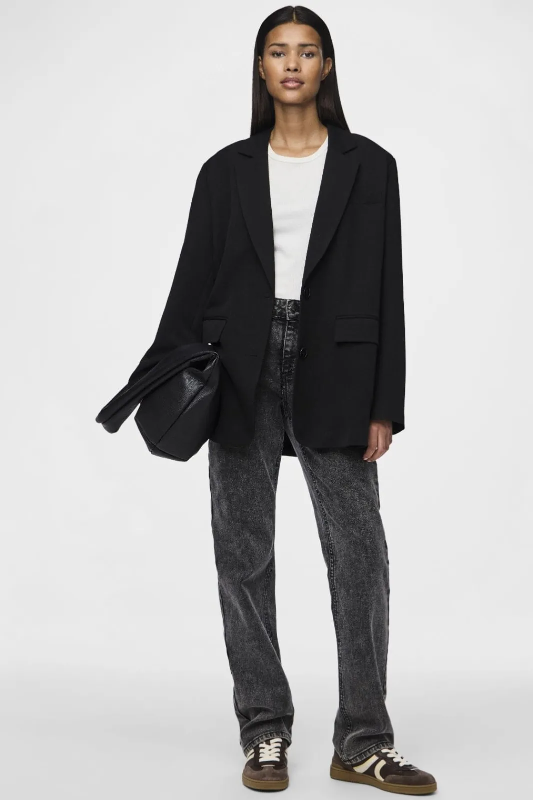 Online Pieces Pckamil Ls Loose Blazer 4738019 Black
