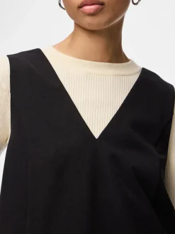 New Pieces Pckamil Sl Spencer Dress 4899735 Black