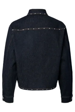 Clearance Pieces Pckarla Ls Denim Shirt Fsy Pp 5036289 Dark Blue Denim Rinse