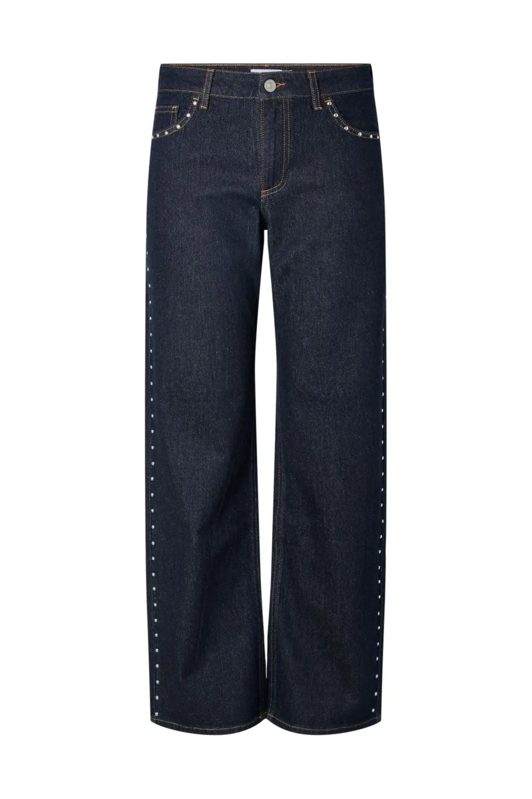 Clearance Pieces Pckarla Wide Jeans Fsy Pp 5036265 Dark Blue Denim Rinse