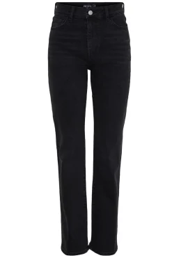 New Pieces Pckelly Straight Jeans Bl102 4421715 Black