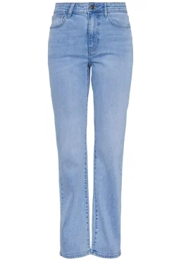 Sale Pieces Pckelly Straight Jeans Lb302 4438668 Light Blue Denim