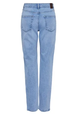 Sale Pieces Pckelly Straight Jeans Lb302 4438668 Light Blue Denim