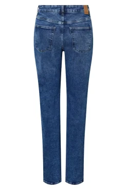New Pieces Pckelly Straight Jeans Mb402 4421713 Medium Blue Denim