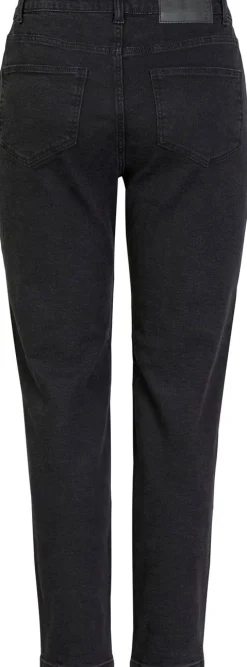 Online Pieces PcKesia Mom HW Ank. Jeans NOOS Black Denim