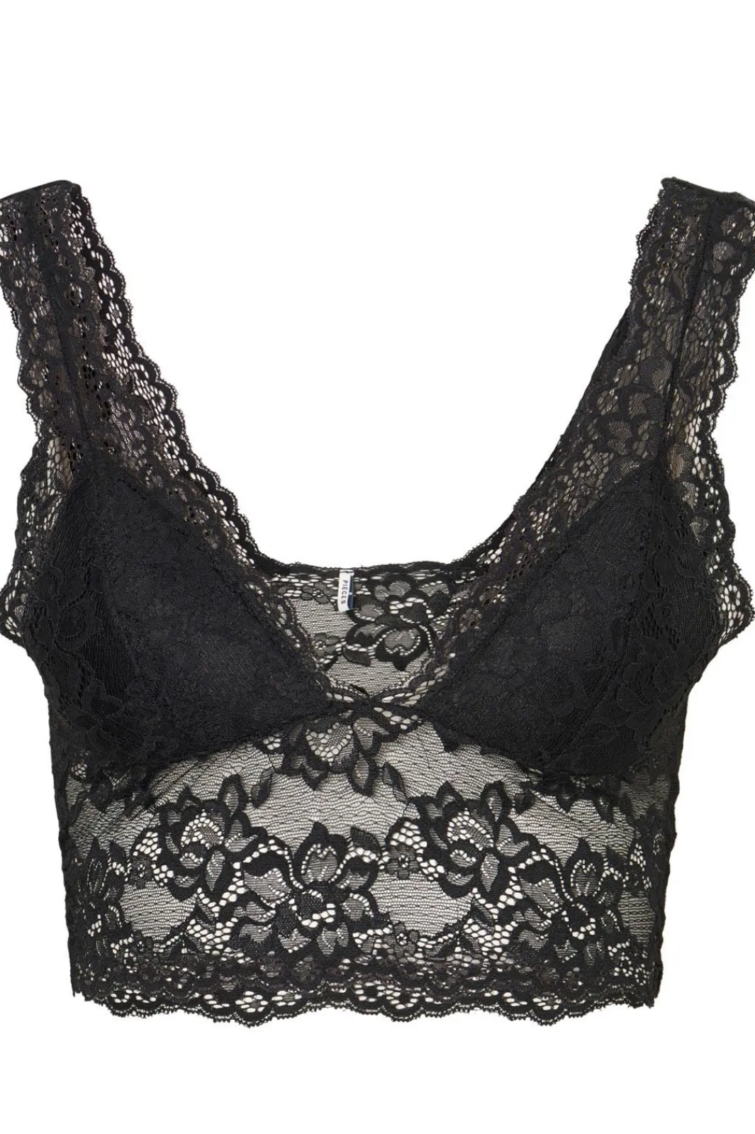 Clearance Pieces PcLina Lace Bra Black