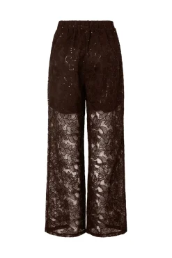 Sale Pieces Pclouise Straight Pants 5050000 Delicioso Tone In Tone Sequence