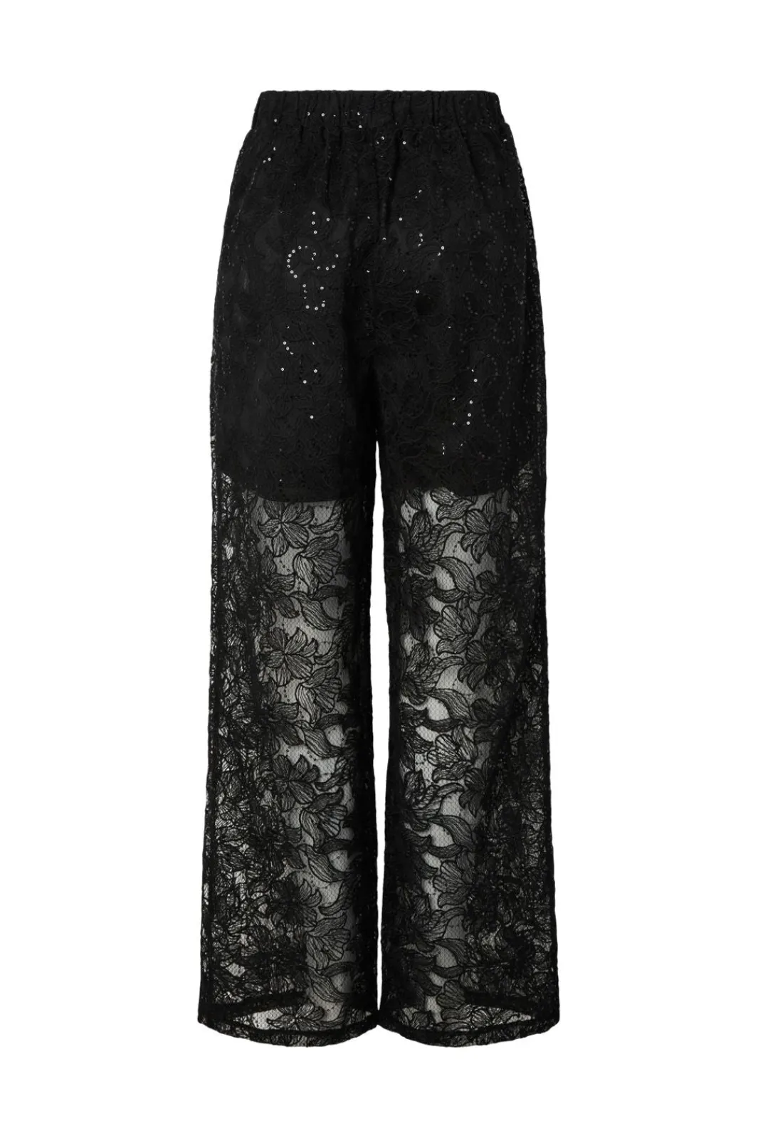 Clearance Pieces Pclouise Straight Pants 5039172 Black Black Sequins