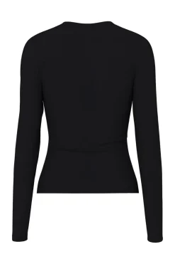 New Pieces Pclula Ls Top 4897652 Black