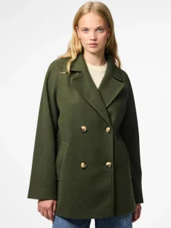Best Pieces Pcmarbel Coat 4804036 Forest Night
