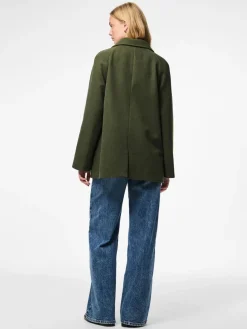 Best Pieces Pcmarbel Coat 4804036 Forest Night