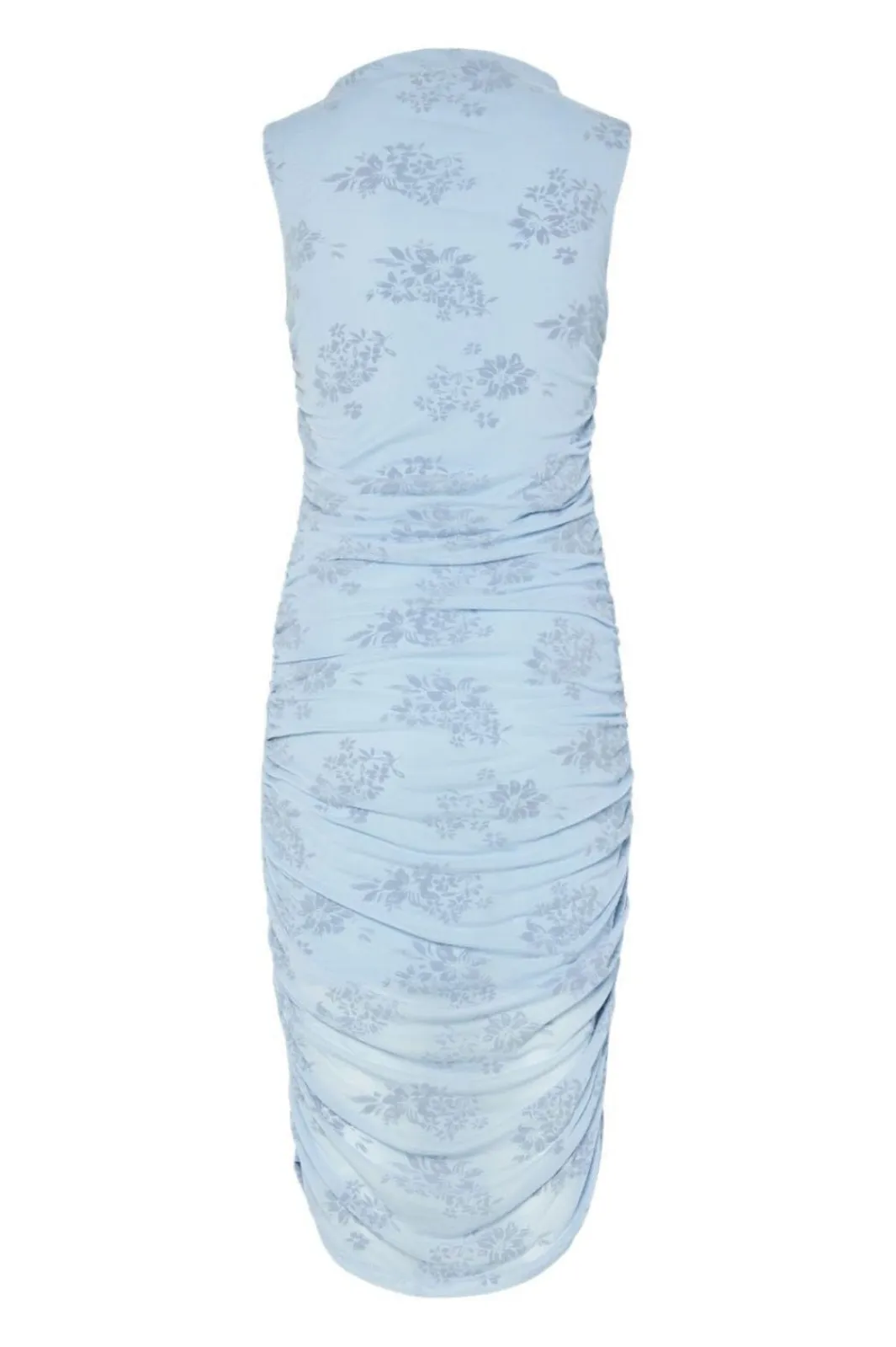 Online Pieces Pcmerry Sl Ruching Short Dress 4887689 Cashmere Blue