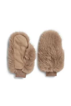 Online Pieces Pcminni Mittens 4861618 Greige