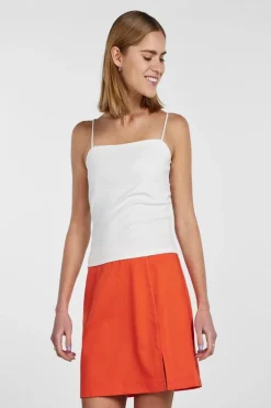 Clearance Pieces Pcminni Strap Top 4318970 Bright White