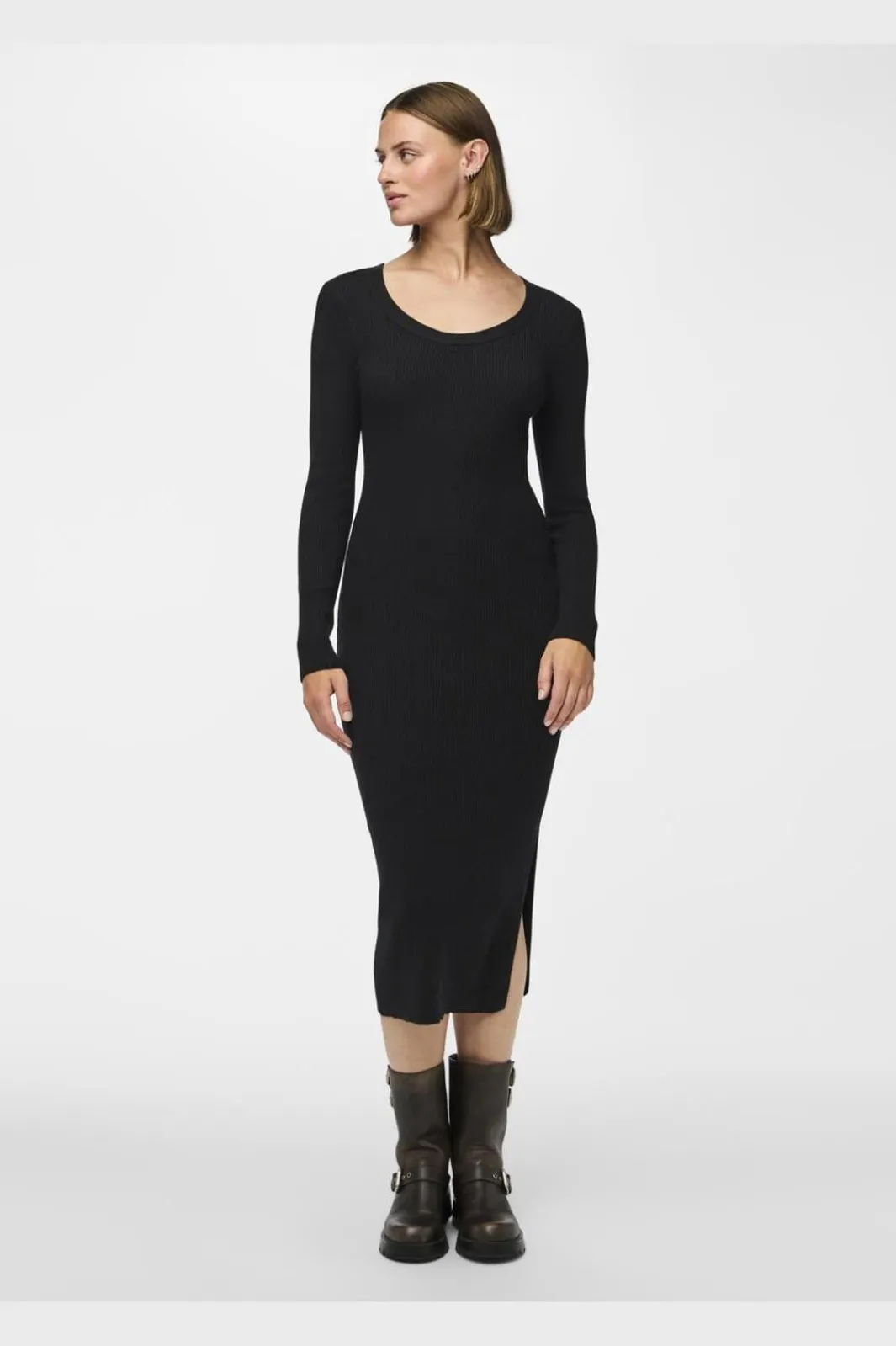Online Pieces Pcmira Ls Knit Dress 4542913 Black