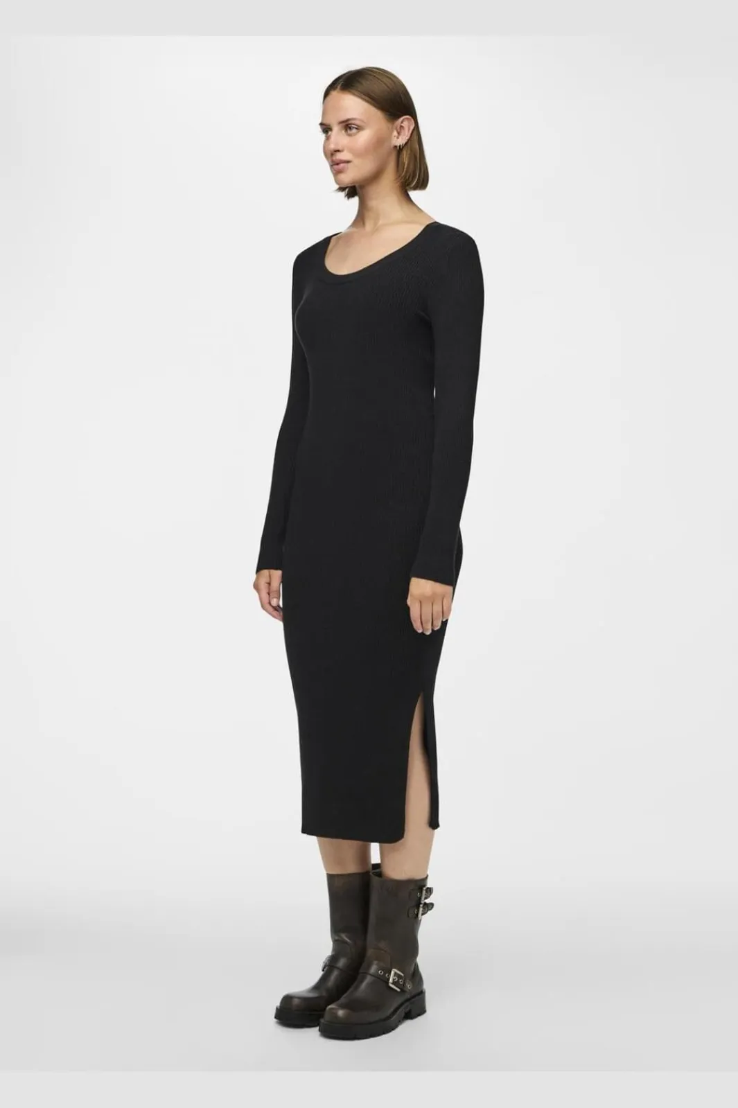 Online Pieces Pcmira Ls Knit Dress 4542913 Black