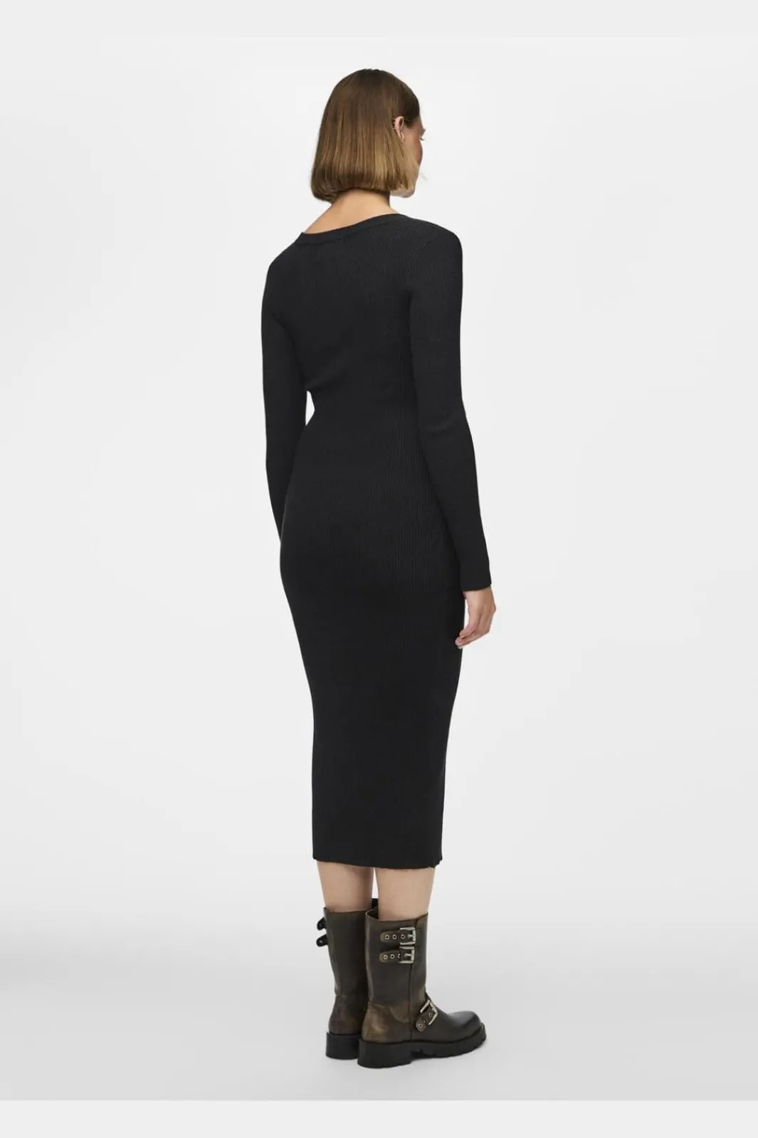 Online Pieces Pcmira Ls Knit Dress 4542913 Black