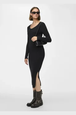 Online Pieces Pcmira Ls Knit Dress 4542913 Black