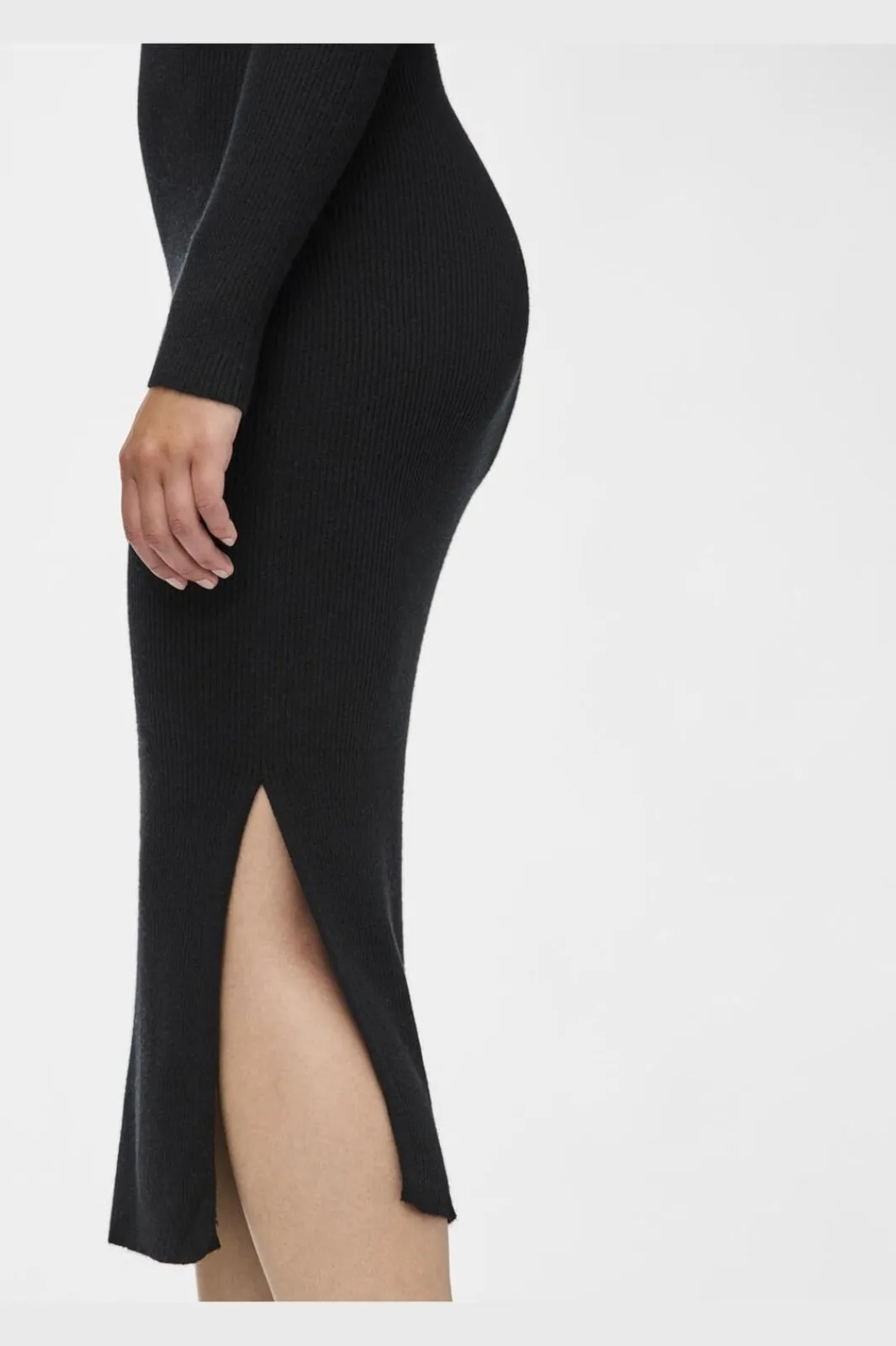Online Pieces Pcmira Ls Knit Dress 4542913 Black
