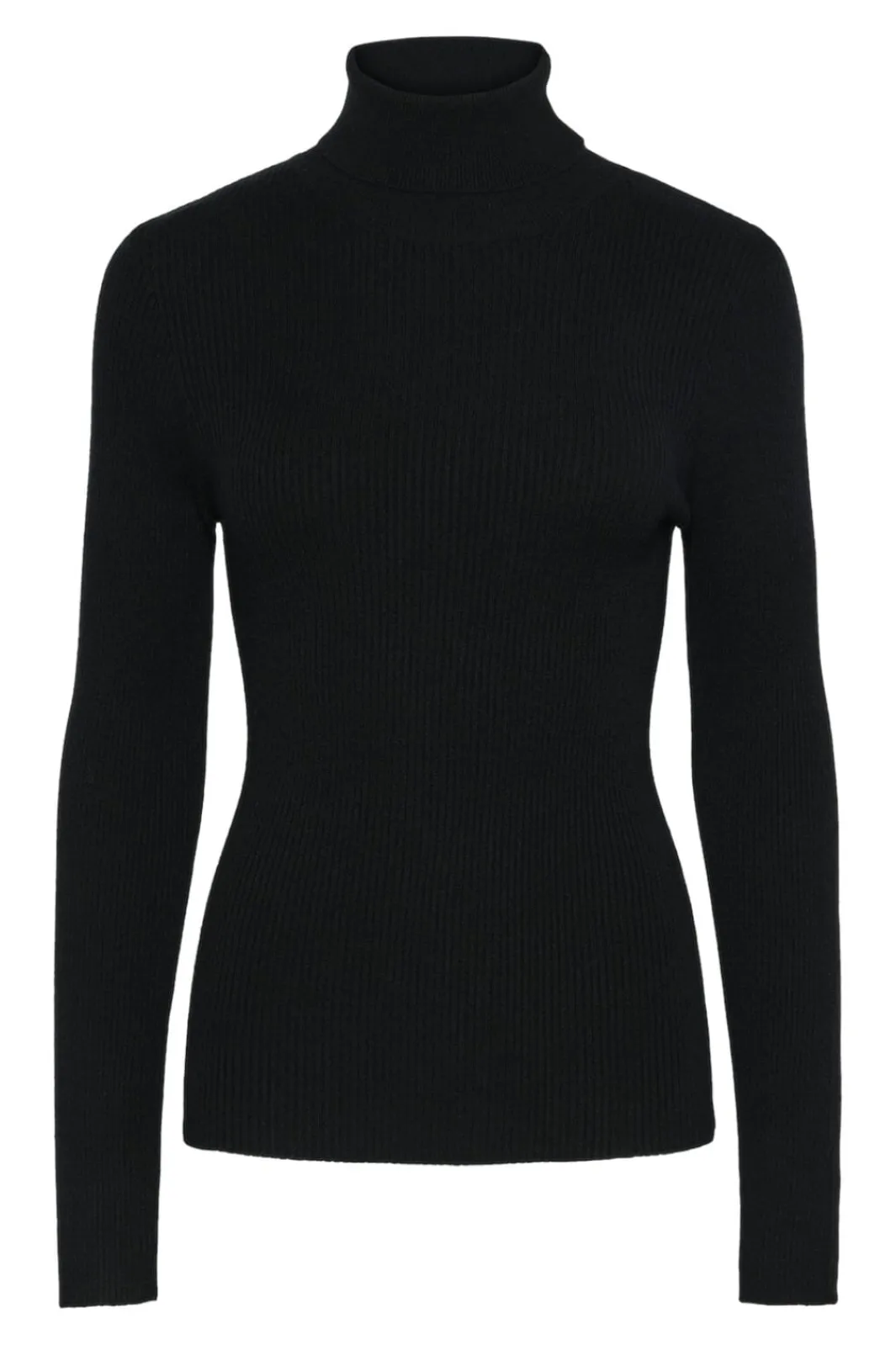 New Pieces Pcmira Ls Rollneck Knit 4542923 Black