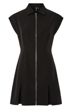 Clearance Pieces Pcmorgan Sl Short Zip Dress 4864747 Black