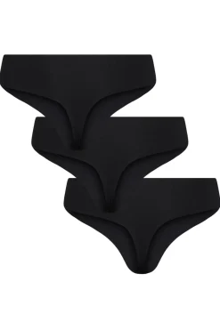 New Pieces Pcnamee Thong 3-Pack 4297736 Black 3