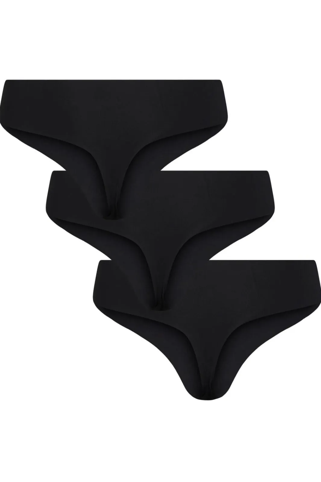 New Pieces Pcnamee Thong 3-Pack 4297736 Black 3