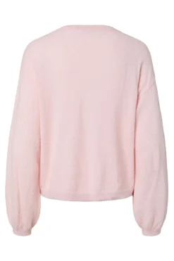 Outlet Pieces Pcnaomi Ls O-Neck Knit Cardigan 4897827 Roseate Spoonbill Melange